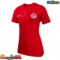 Camisa de Futebol Canadá Equipamento Principal Mulheres Mundo 2026 Manga Curta
